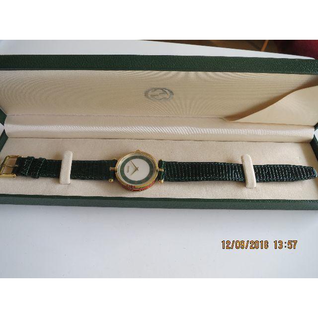 Gucci(グッチ)の＜値段交渉OK>　ＧＵＣＣＩ　グッチ　シェリーライン　アナログ　腕時計 メンズの時計(腕時計(アナログ))の商品写真