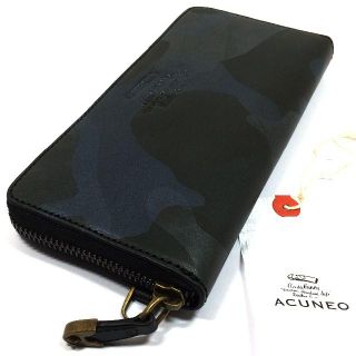 展示品！ビームス＆アローズ取扱い アクネオイタリアレザー長財布 お財布e720(長財布)