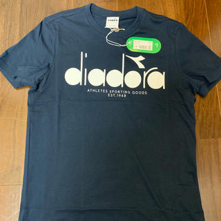 ディアドラ(DIADORA)の新品 diadora heritage ディアドラ ヘリテージ Tシャツ 紺 M(ウェア)