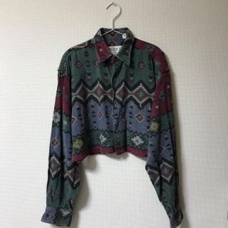 スピンズ(SPINNS)の古着 柄シャツ(シャツ/ブラウス(長袖/七分))