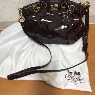 コーチ(COACH)のcoachのエナメルバック(ショルダーバッグ)