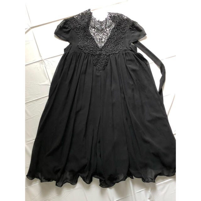 パーティードレス レース ブラック レディースのフォーマル/ドレス(ミディアムドレス)の商品写真