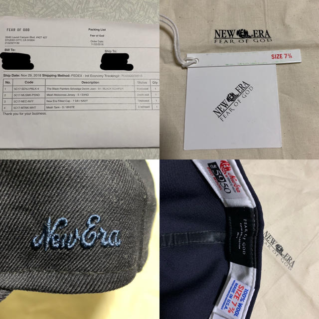 FEAR OF GOD(フィアオブゴッド)の【7 3/8】New Era Fitted Cap  メンズの帽子(キャップ)の商品写真