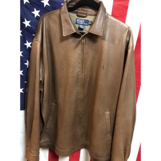 ポロラルフローレン(POLO RALPH LAUREN)のポロラルフローレン  leather jacket レザージャケット XL(レザージャケット)