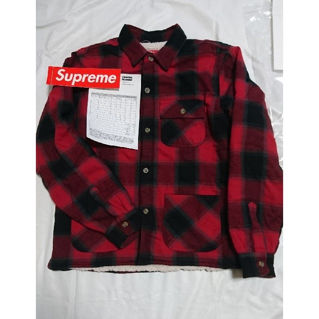 (L)Supreme Buffalo Plaid Sherpa Lined