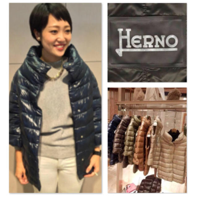 chi様専用☆ヘルノ HERNO ダウン 7部袖 40 黒のサムネイル