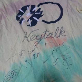 レア　KEYTALK サインTシャツ(ミュージシャン)