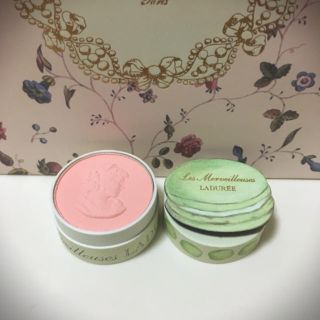 レメルヴェイユーズラデュレ(Les Merveilleuses LADUREE)の未使用 102 ミニプレストチーク LADUREE(チーク)