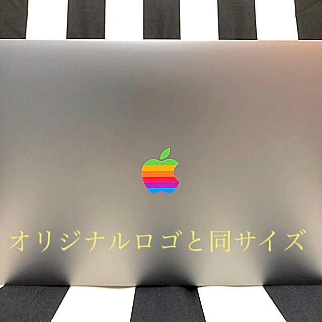 Apple(アップル)のレインボー クラシック Apple ロゴ ステッカー for Retina インテリア/住まい/日用品の文房具(シール)の商品写真