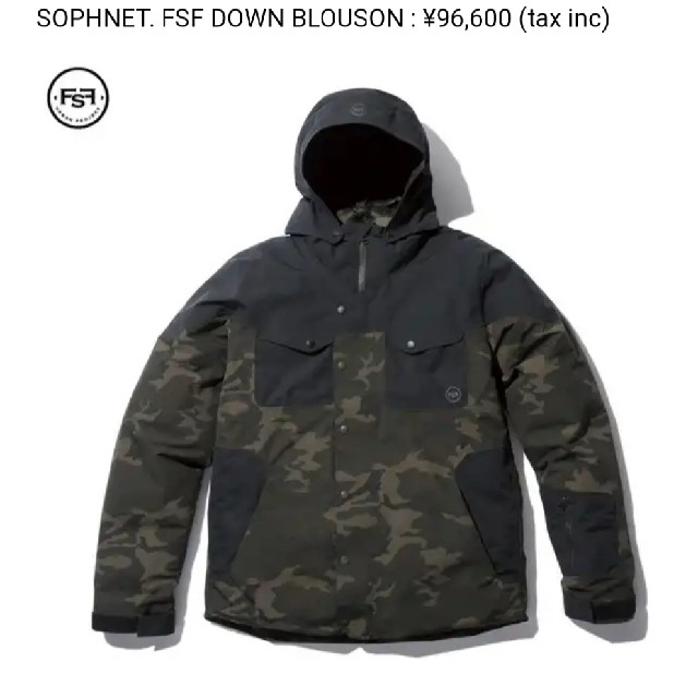 L】SOPHNET.FSF DOWN BLOUSON-
