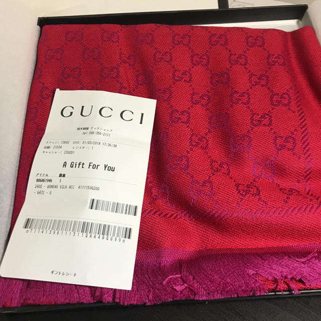 Gucci(グッチ)の新品！GUCCI ストール レディースのファッション小物(ストール/パシュミナ)の商品写真