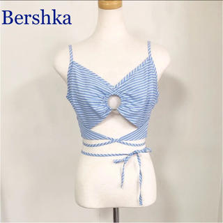 ベルシュカ(Bershka)のヘソ巻きボーダーキャミ(キャミソール)