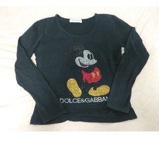 ドルチェアンドガッバーナ(DOLCE&GABBANA)のDOLCE＆GABBANA　ラインストーンミッキーロンT　※熱海の花火様専用(Tシャツ(長袖/七分))