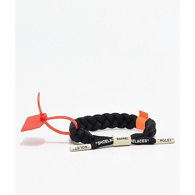 OFF-WHITE(オフホワイト)のOff-Clat Rastaclat Black off-white メンズのアクセサリー(ブレスレット)の商品写真