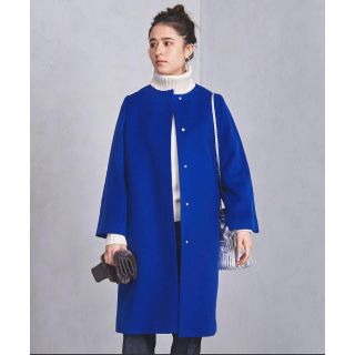 ユナイテッドアローズ(UNITED ARROWS)の専用  UNITED ARROWSノーカラーベルスリーブコート(ロングコート)