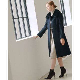 フォクシー(FOXEY)のコート 「Conserved Foxey 」カシミヤ 2way 受注完売 紺(ロングコート)