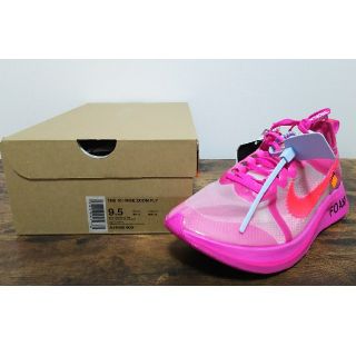 ナイキ(NIKE)のOFF-WHITE x NIKE ZOOM FLY  TULIP PINK(スニーカー)