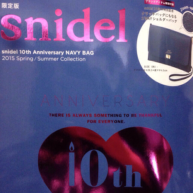 SNIDEL(スナイデル)のsnidel 2015 ムック本BAG レディースのバッグ(ショルダーバッグ)の商品写真