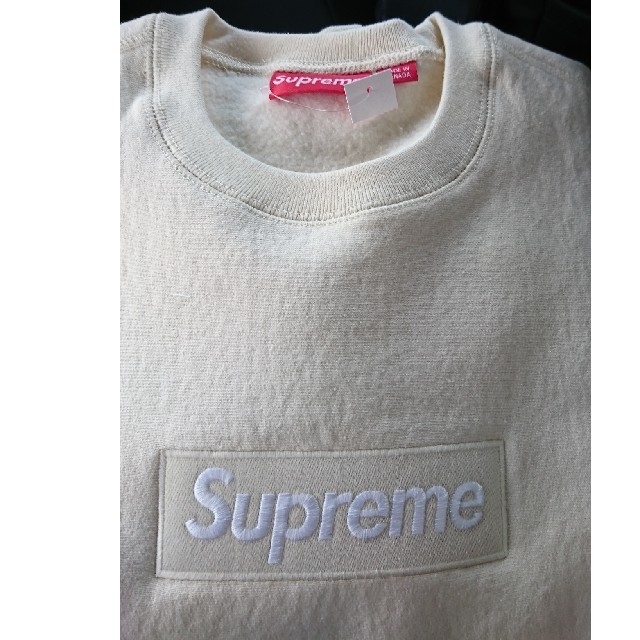 Supreme(シュプリーム)の専用です！Supreme  box logo ナチュラル M メンズのトップス(スウェット)の商品写真