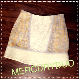 マーキュリーデュオ(MERCURYDUO)のMERCURYDUO☆ツイードスカート(ミニスカート)