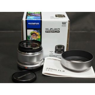 オリンパス(OLYMPUS)の【あき様専用】単焦点レンズM.Zuiko 25mmF1.8フード付！(レンズ(単焦点))