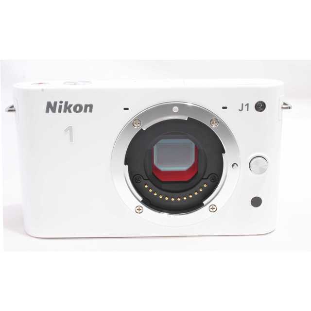 ★★キュートな一眼　Nikon1 J1 ホワイトレンズキット スマホ/家電/カメラのカメラ(ミラーレス一眼)の商品写真