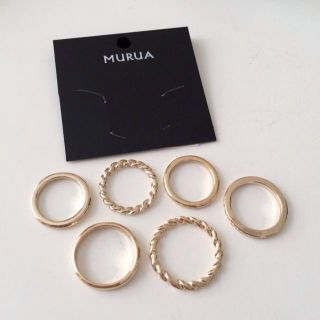 ムルーア(MURUA)のMURUA リングセット(リング(指輪))