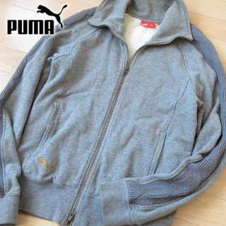 プーマ(PUMA)の美品 Mサイズ PUMA プーマ メンズ ニット ジップジャケット グレー(その他)