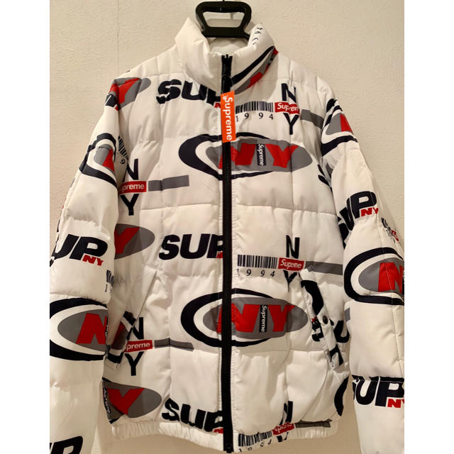 Supreme NY Reversible Puffy Jacket White