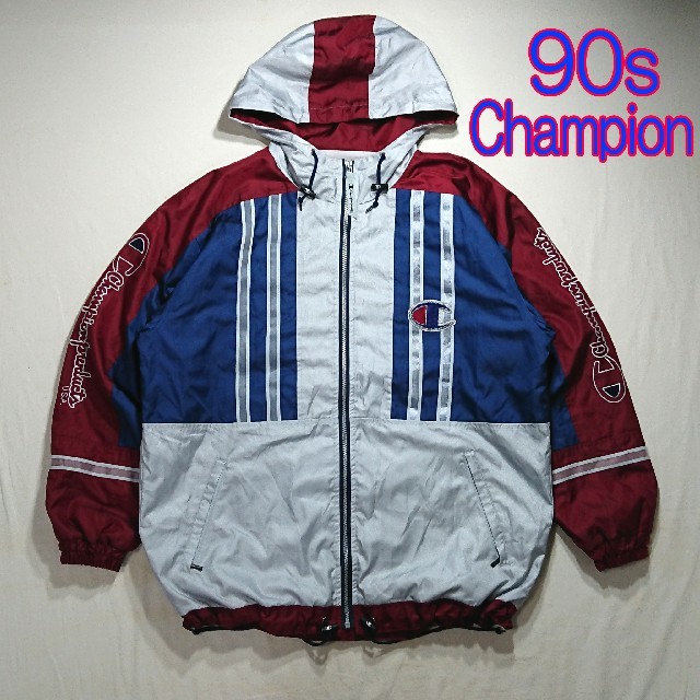 Champion(チャンピオン)のchampion　チャンピオン　マルチカラー　ナイロン パーカー　ジャケット メンズのジャケット/アウター(ナイロンジャケット)の商品写真