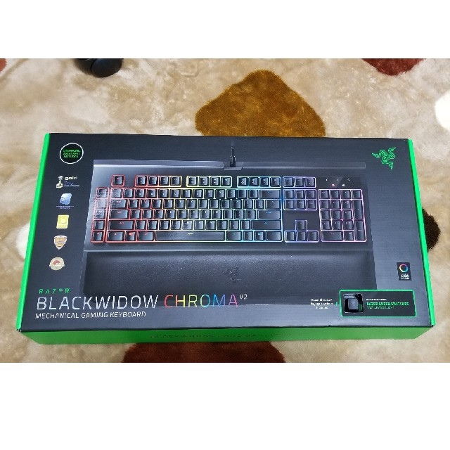 LAZER(レイザー)の【美品】Razer BlackWidow Chroma v2 英字配列 スマホ/家電/カメラのPC/タブレット(PC周辺機器)の商品写真