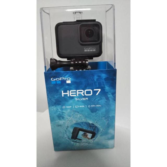 GoPro(ゴープロ)のgopro hero7  silver ゴープロ ヒーロー7 シルバー スマホ/家電/カメラのカメラ(コンパクトデジタルカメラ)の商品写真