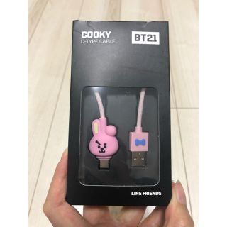 ボウダンショウネンダン(防弾少年団(BTS))のBTS BT21公式 cookyアンドロイド用ケーブル(バッテリー/充電器)