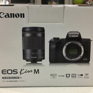 キヤノン(Canon)の明日までお買い得！【新品】canon EOS Kiss M ブラック（本体のみ）(ミラーレス一眼)