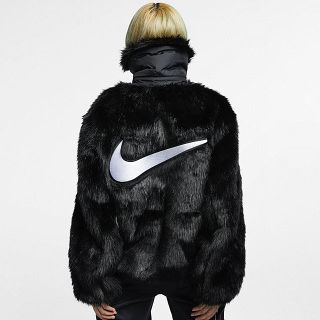 アンブッシュ(AMBUSH)のNike Ambush リバーシブル フェイクファー コート S(毛皮/ファーコート)