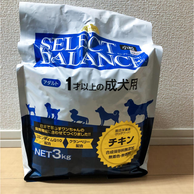 セレクトバランス アダルト チキン3kg 点数マーク8枚付 その他のペット用品(ペットフード)の商品写真