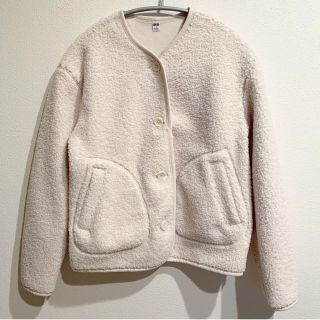 ユニクロ(UNIQLO)のUNIQLO フリース ノーカラージャケット(ノーカラージャケット)