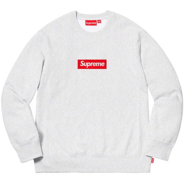 【Lサイズ】Supreme Box Logo Crewneck Ash Gray