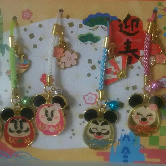 ☆ 東京ディズニーリゾート ダルマ根付 ミッキー&ミニー ☆ | フリマアプリ ラクマ