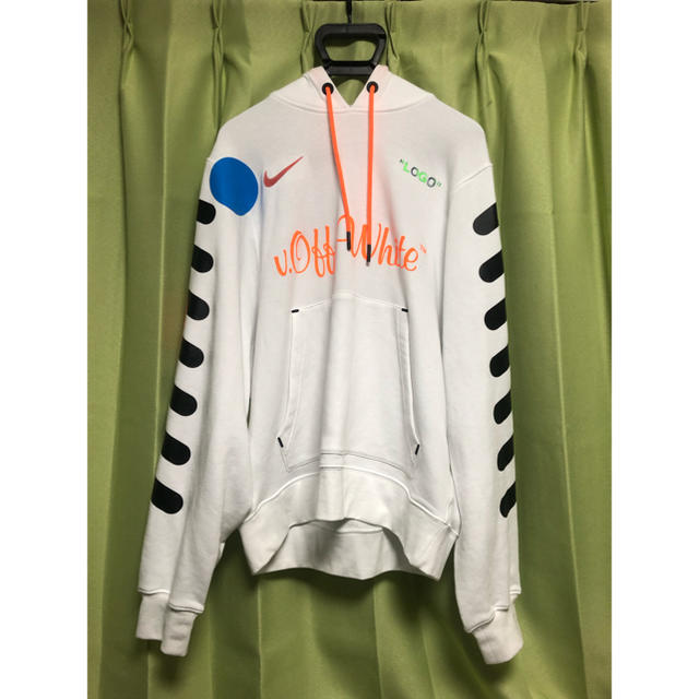 OFF-WHITE × NIKE Pullover Hoodie 白 M