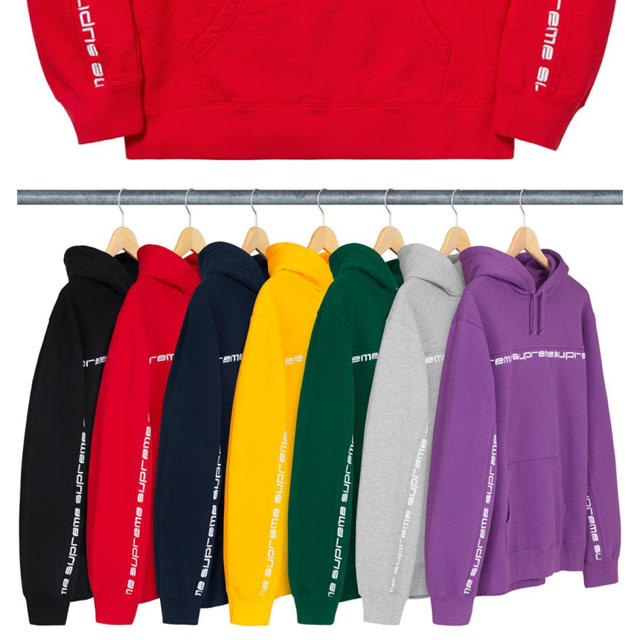 期間限定セール‼️Text Stripe Hooded Sweatshirt