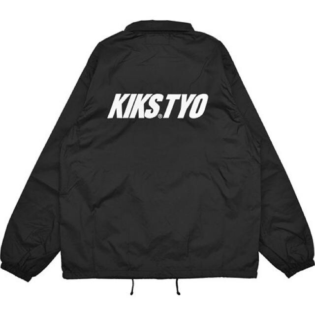 KIKS TYO(キックスティーワイオー)の正規 KIKS TYO コーチジャケット 黒 ナイロンジャケット Supreme メンズのジャケット/アウター(ナイロンジャケット)の商品写真