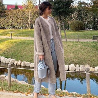 ザラ(ZARA)のZARA コントラストテクスチャー入りリバーシブルコートM (ロングコート)