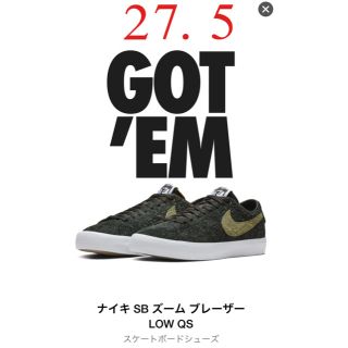 ステューシー(STUSSY)のNIKE SBズームブレーザー Low(スニーカー)