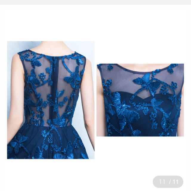 ブルードレス レディースのフォーマル/ドレス(ミディアムドレス)の商品写真