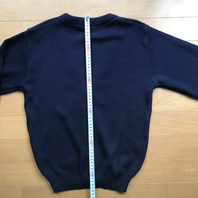 カーディガン 男児140サイズ 紺色 キッズ/ベビー/マタニティのキッズ服男の子用(90cm~)(カーディガン)の商品写真