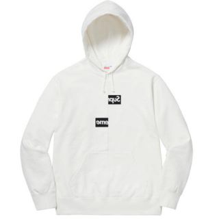 コムデギャルソン(COMME des GARCONS)のL白 Supreme Comme des Garçons box Hooded(パーカー)