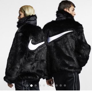 アンブッシュ(AMBUSH)の希少M Nike x Ambush フェイクファー コート(毛皮/ファーコート)