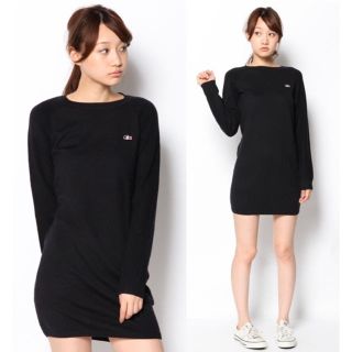 ラコステ(LACOSTE)のLACOSTE BBR ニットワンピース(ミニワンピース)