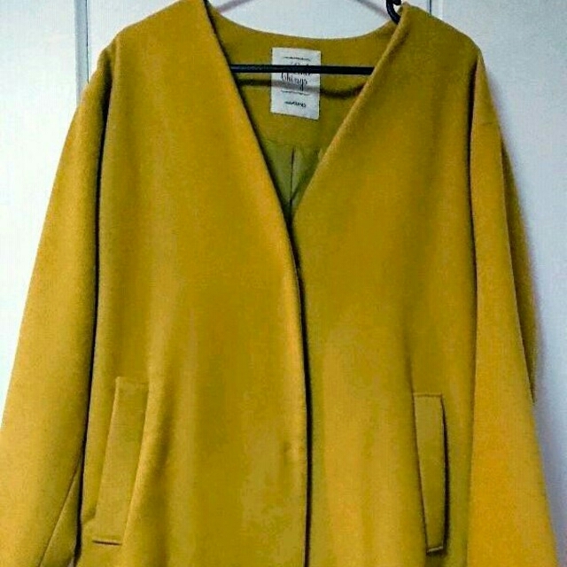 ZARA(ザラ)の ノーカラー メルトンコート コクーン milaowen イエナ レディースのジャケット/アウター(ロングコート)の商品写真